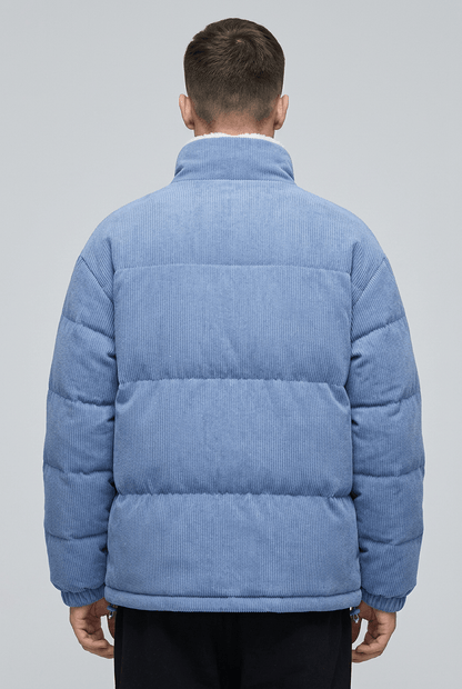 Heren Gewatteerde Winterjas | Puffer met Staande Kraag