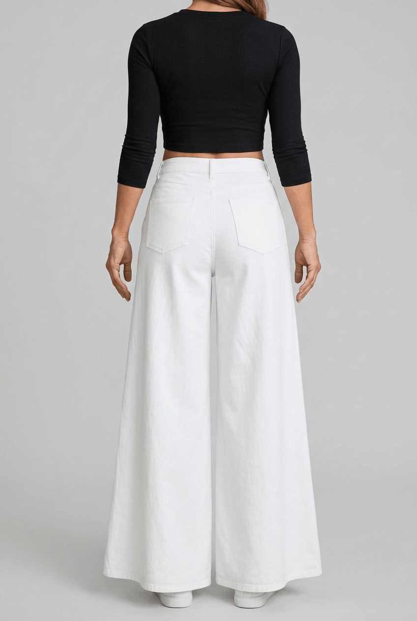 Dames Wide Leg Jeans | Hoge Taille & Flared Spijkerbroek