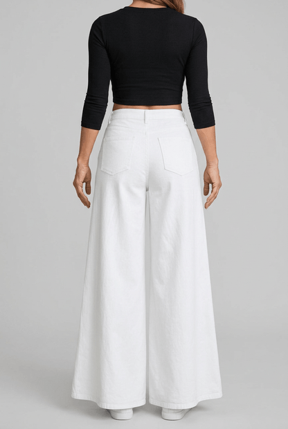 Dames Wide Leg Jeans | Hoge Taille & Flared Spijkerbroek