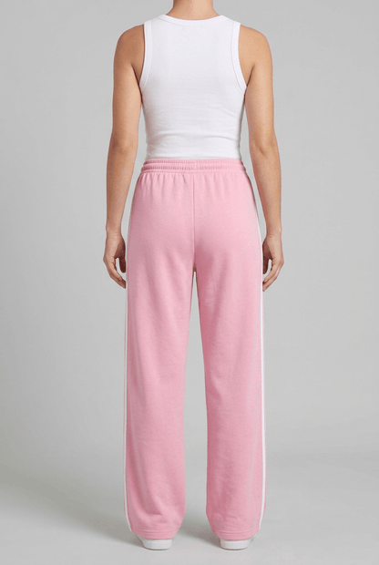 Dames Joggingbroek | Wijde Pijpen, Trekkoord & Strepen