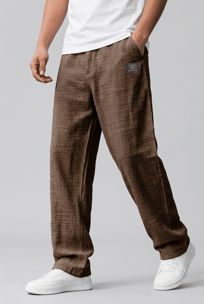 Heren Zomerbroek | Wijde Pijpen & Elastische Tailleband
