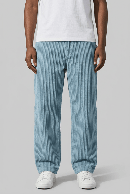 Heren Corduroy Broek | Brede Rib & Rechte Pijp