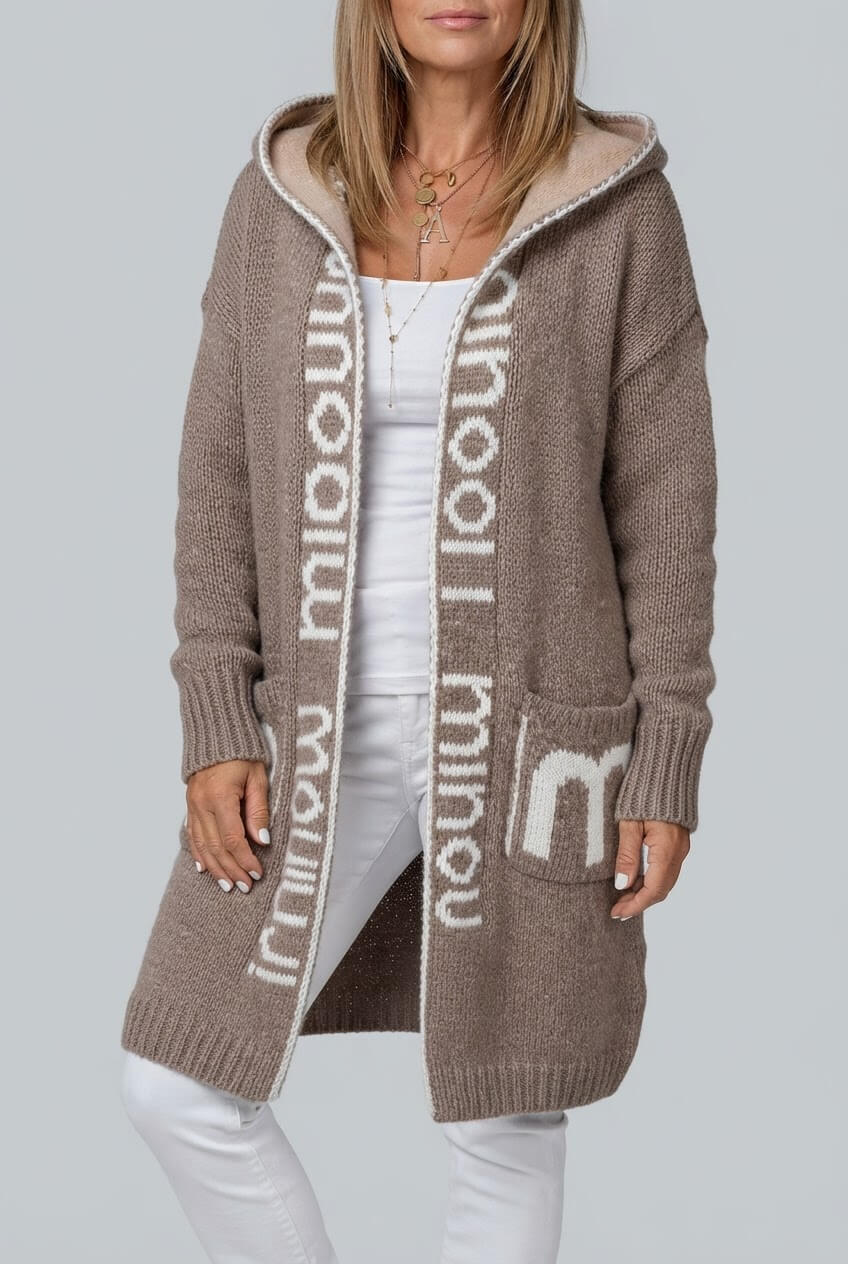 Dames Gebreid Vest | Capuchon & Open Voorkant