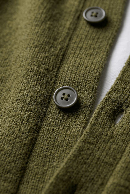 Heren cardigan winter | Knoopsluiting & Voorzakken