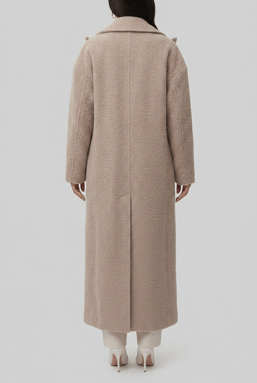 Dames Oversized Jas | Lang Model & Knoopsluiting