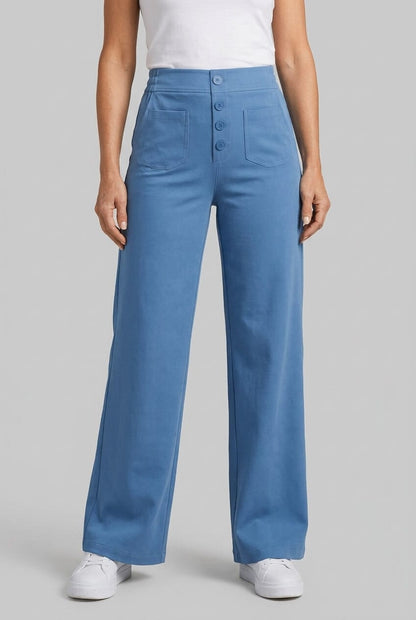 Dames Jeans met Hoge Taille | Straight Wide Leg