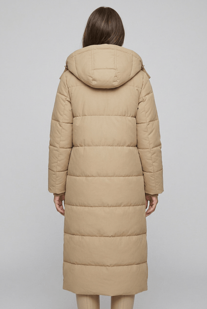 Dames Lange Winterjas | Capuchon & Zijsplitten