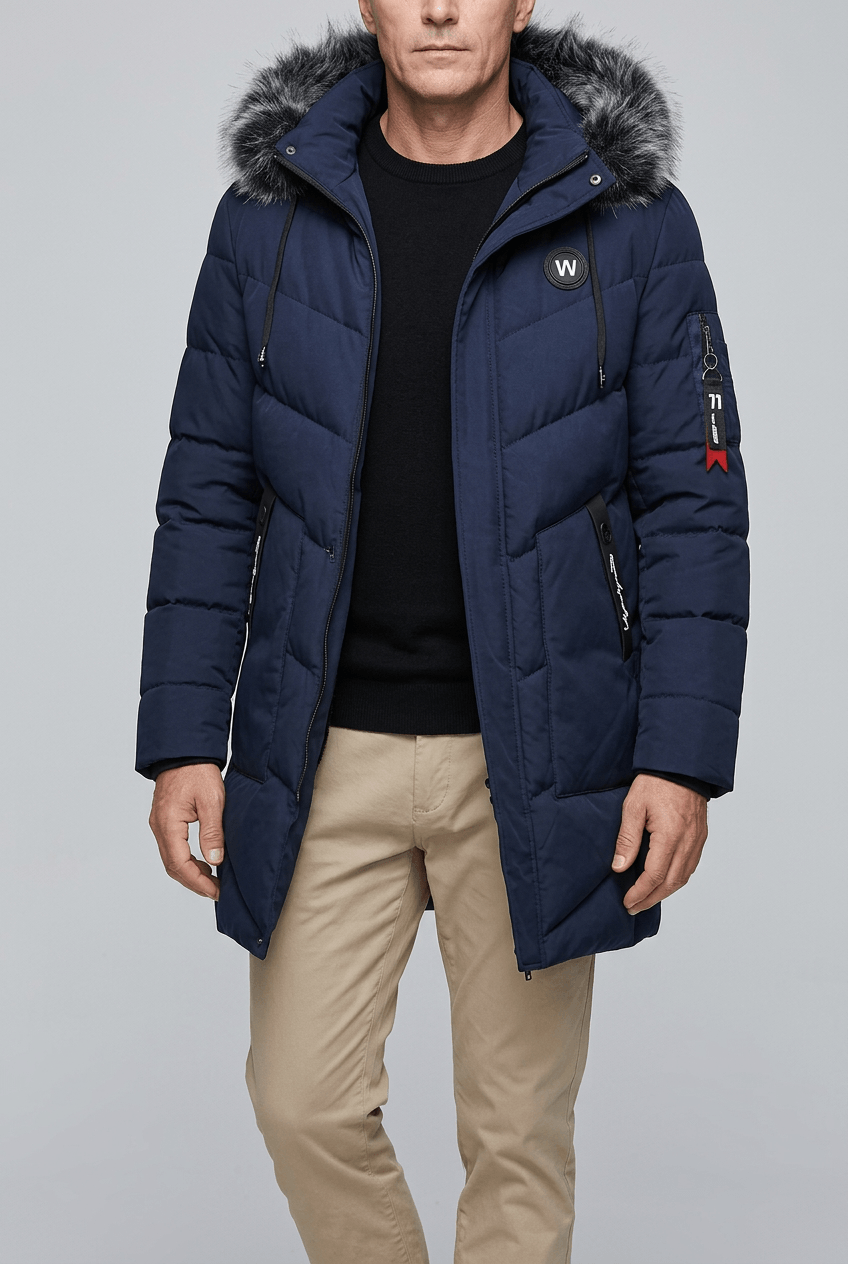 Heren Parka Winterjas | Capuchon & Ritszakken