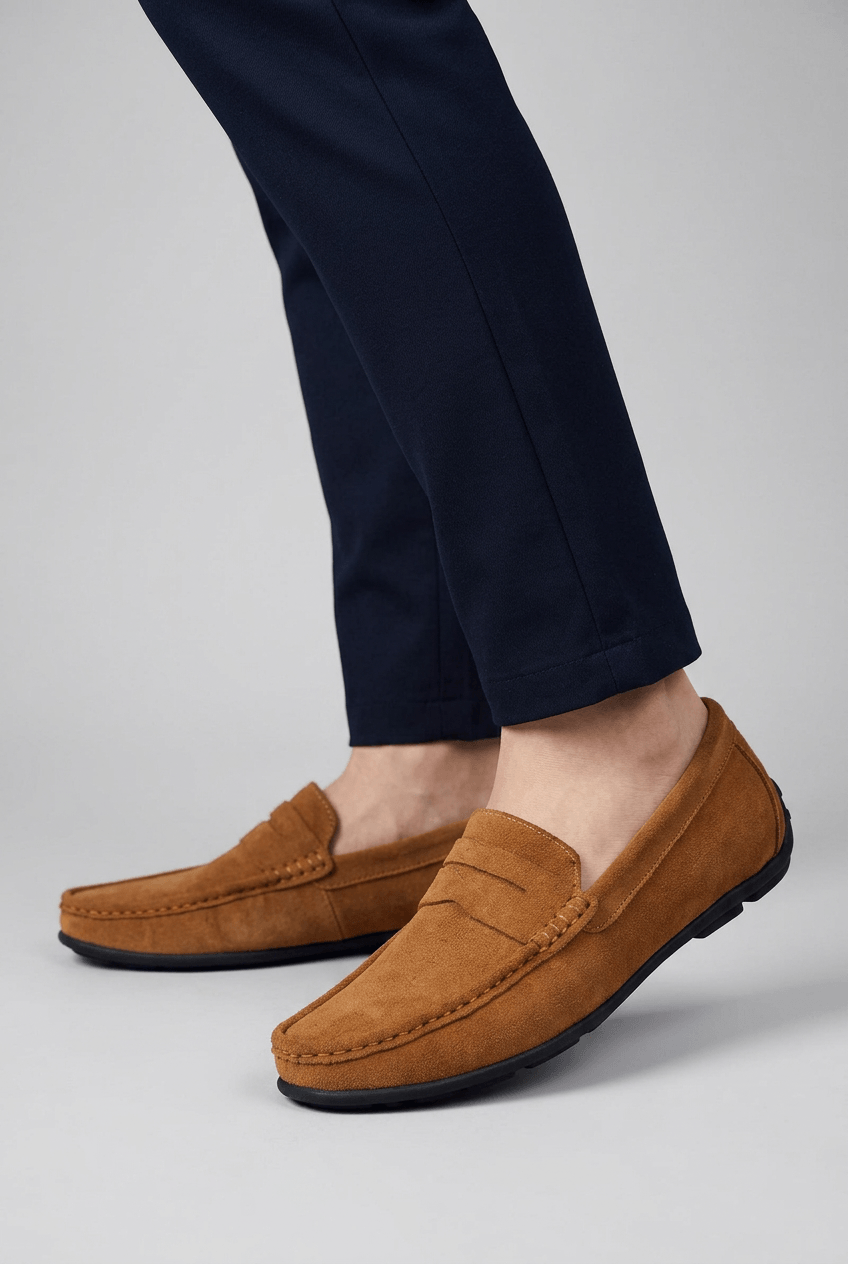 Loafers Heren | Penny Detail & Platte Zool