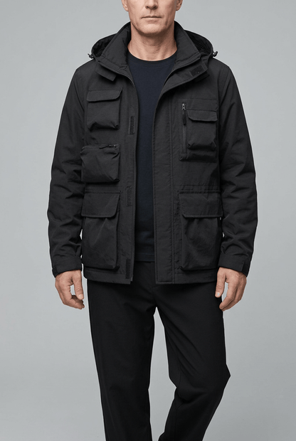 Heren winter jas met capuchon | Cargo & Ritszakken