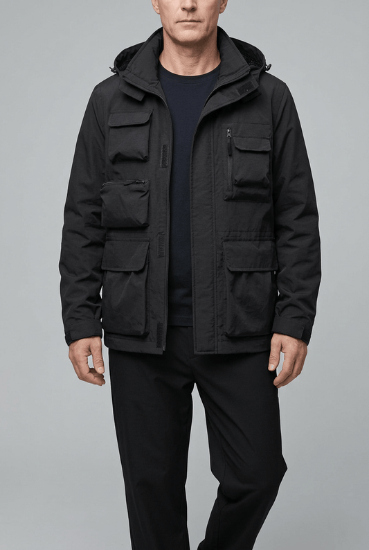 Heren winter jas met capuchon | Cargo & Ritszakken