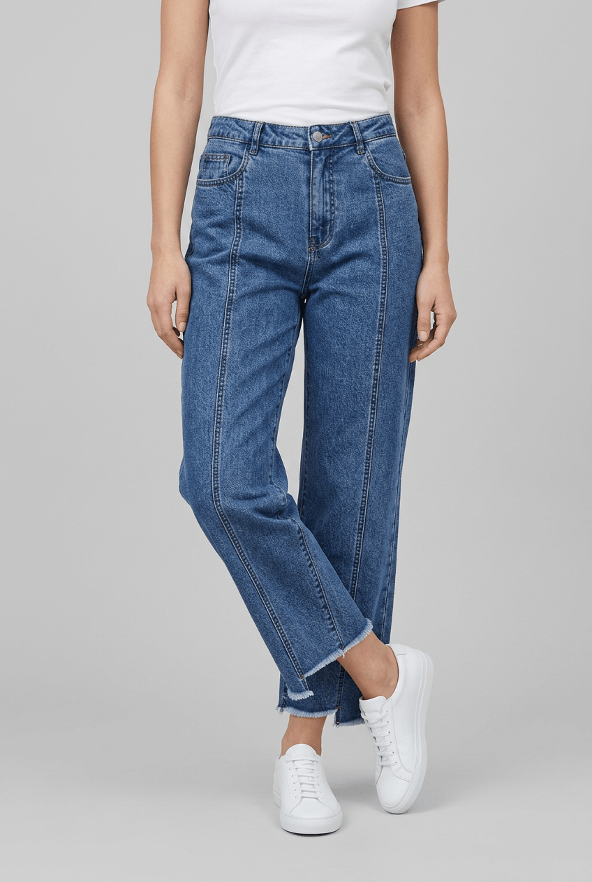 Dames Jeans Hoge Taille | Cropped & Straight Leg