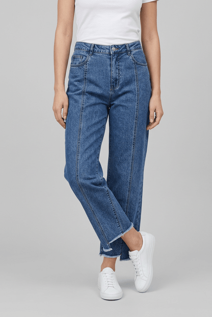 Dames Jeans Hoge Taille | Cropped & Straight Leg