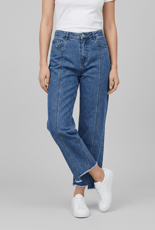 Dames Jeans Hoge Taille | Cropped & Straight Leg