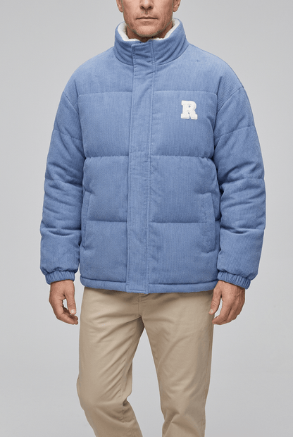 Heren Gewatteerde Winterjas | Puffer met Staande Kraag