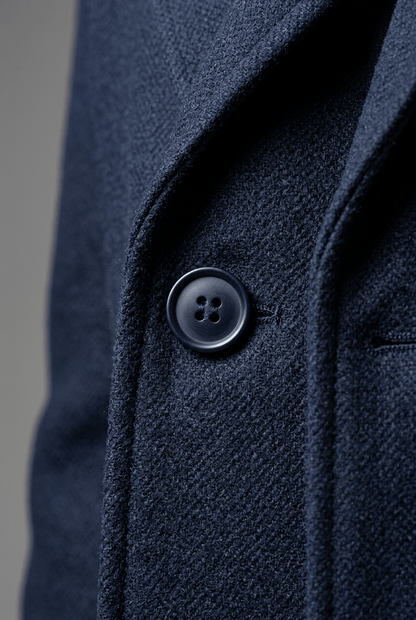 Lange Heren Jas | Getailleerd & Knoopsluiting