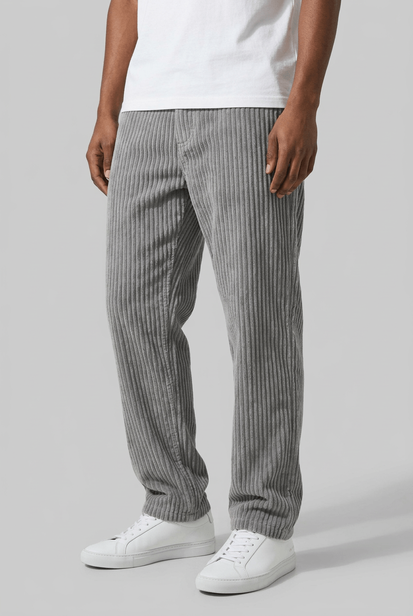 Heren Corduroy Broek | Brede Rib & Rechte Pijp