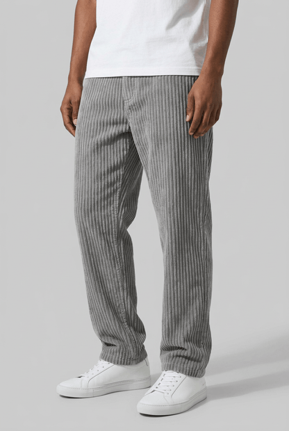 Heren Corduroy Broek | Brede Rib & Rechte Pijp