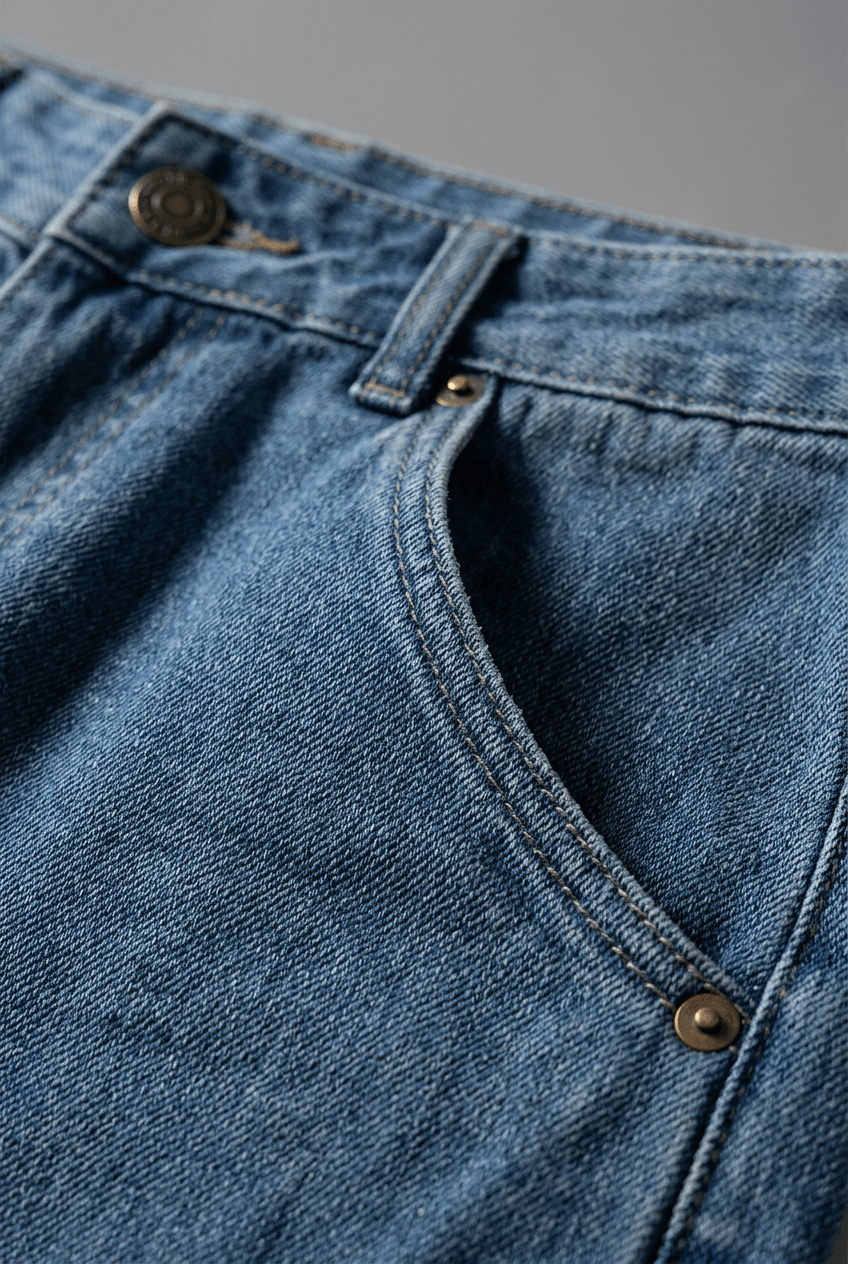 Heren Straight Leg Jeans | Wash Lived-In Look
