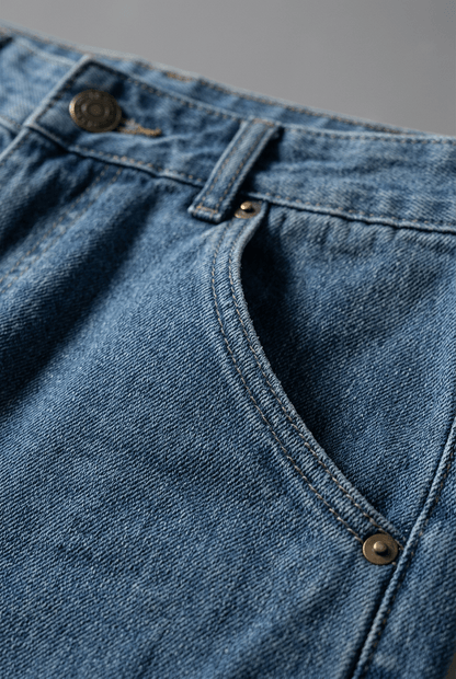 Heren Straight Leg Jeans | Wash Lived-In Look