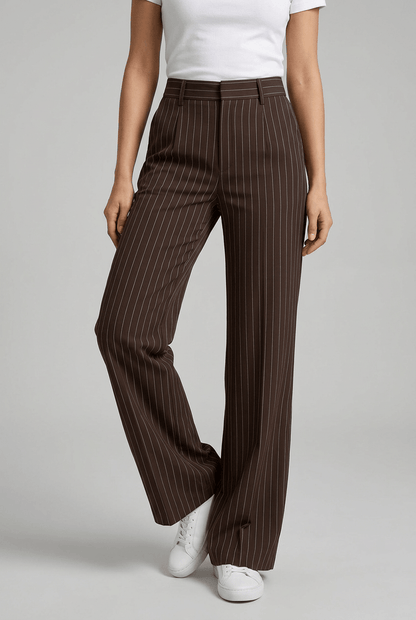 Dames Pantalon | Wijde Pijp & Hoge Taille