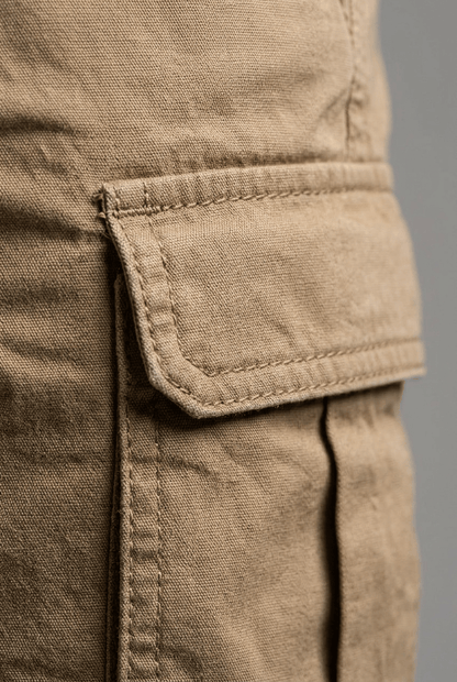 Heren Korte Broek Cargo | Zijzakken & Riemlussen