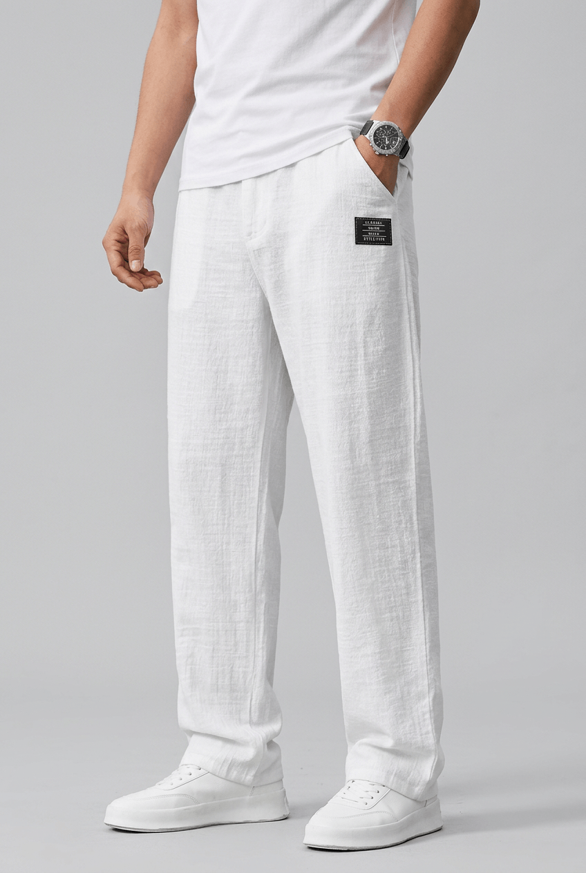 Heren Zomerbroek | Wijde Pijpen & Elastische Tailleband