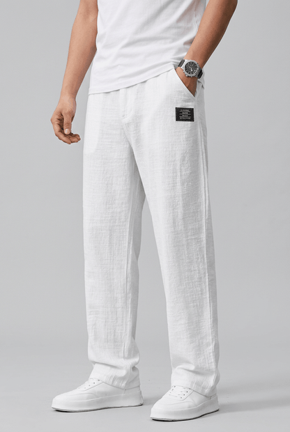 Heren Zomerbroek | Wijde Pijpen & Elastische Tailleband