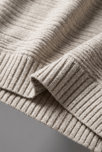 Dames Sweater met Boothals | Gestreepte Ribstructuur