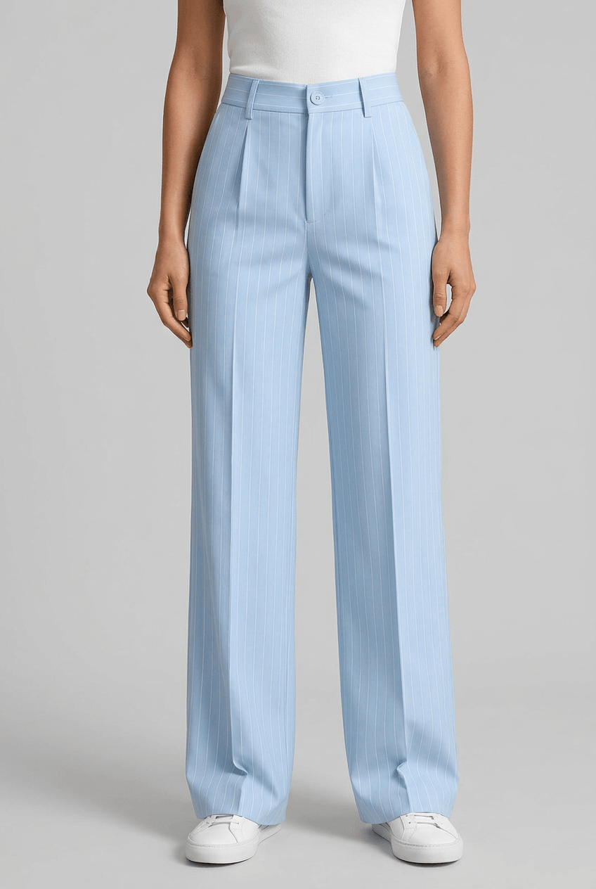 Dames Pantalon | Wijde Pijp & Hoge Taille