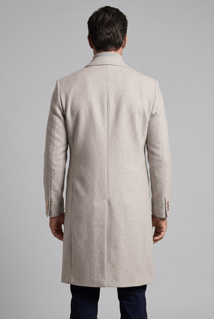 Heren Lange Jas | Getailleerde Revers & Klassiek Model