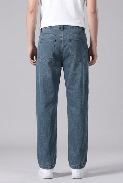 Heren Straight Leg Jeans | Wash Lived-In Look