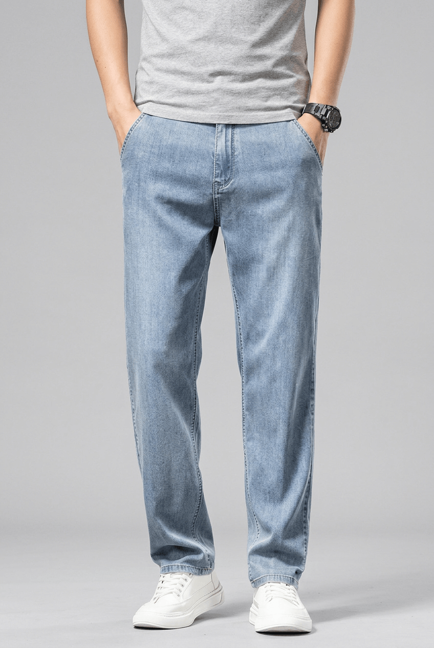 Heren Straight Leg Jeans | Mid Waist & Rechte Pijp