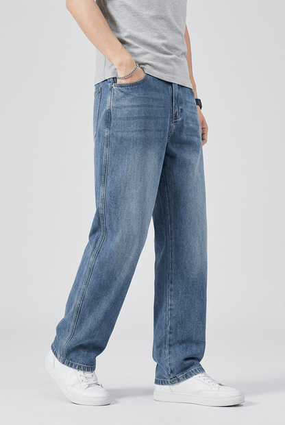 Heren Straight Leg Jeans | Washed Look