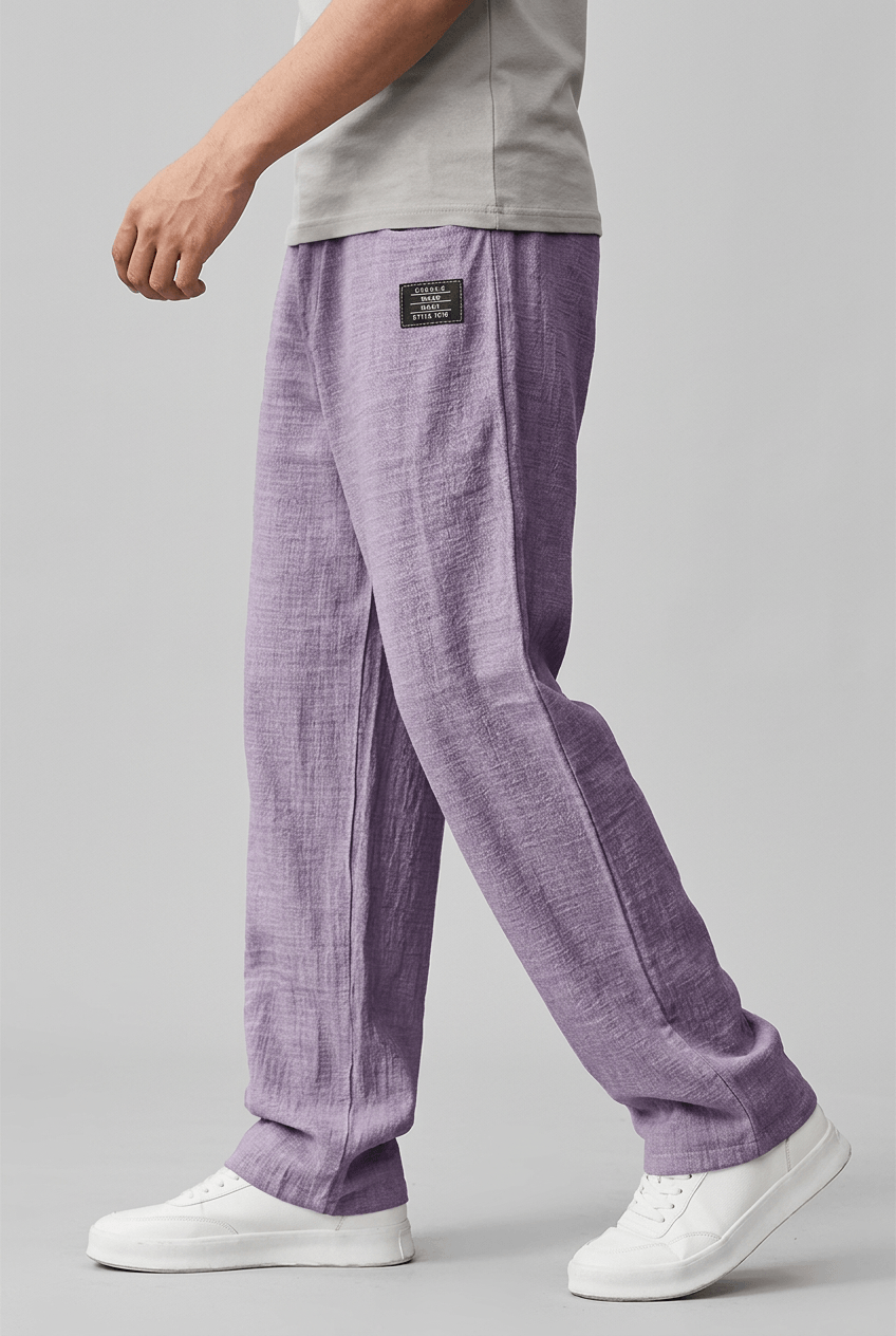 Heren Zomerbroek | Wijde Pijpen & Elastische Tailleband