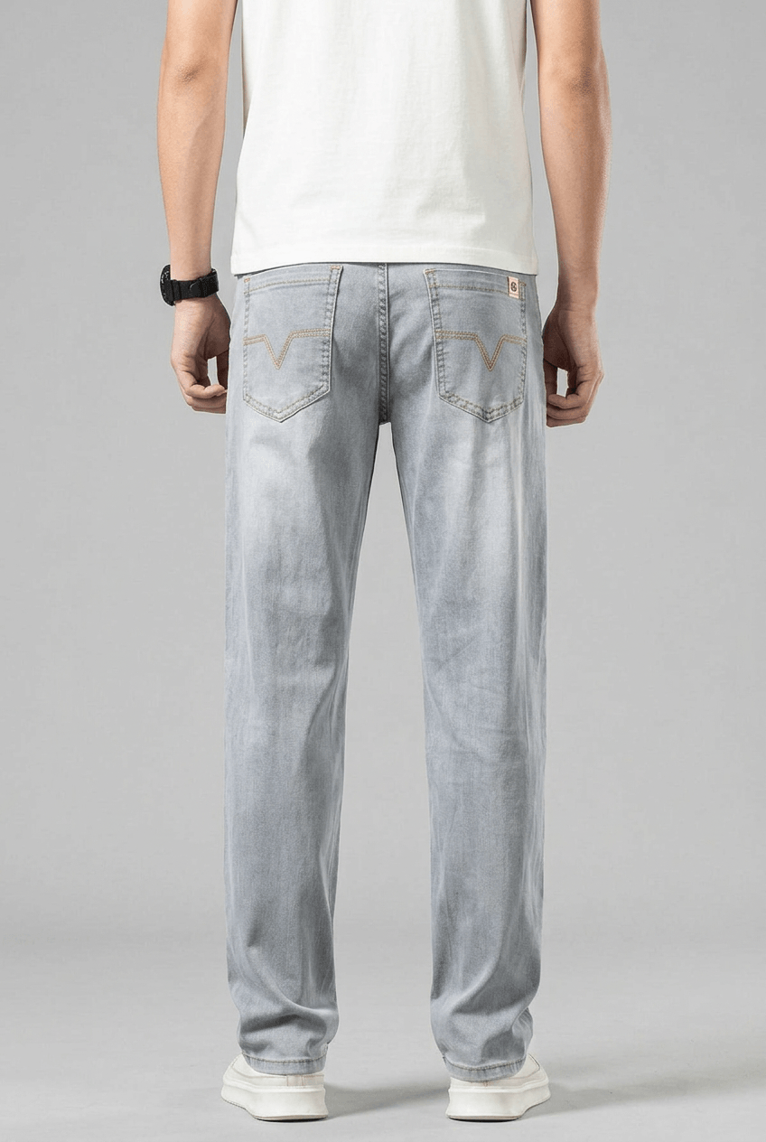 Heren Straight Leg Jeans | Mid Waist & Rechte Pijp
