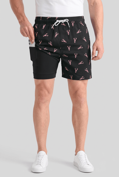 Zwembroek Heren | Sneldrogend, Trekkoord & Ingebouwde Short