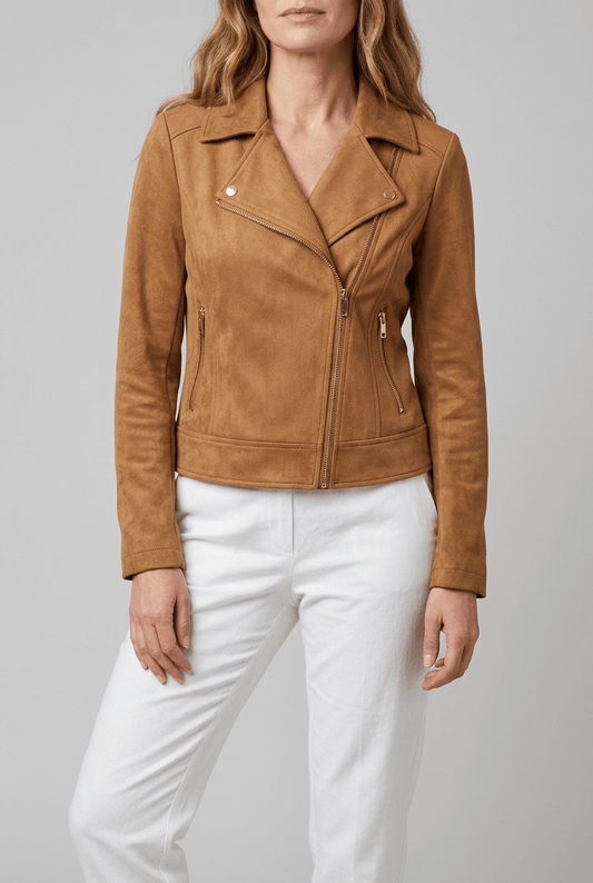 Dames Jas | Bikerjack & Asymmetrische Rits