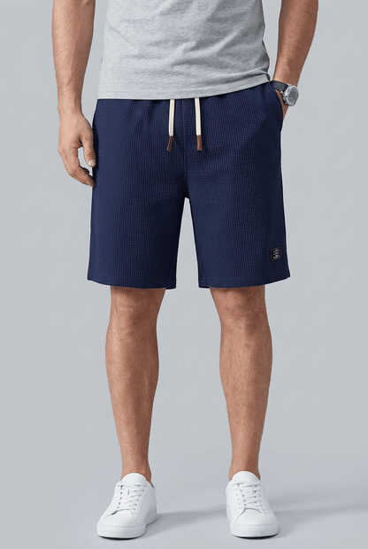 Heren Korte Broek | Wafelstructuur & Elastische Taille