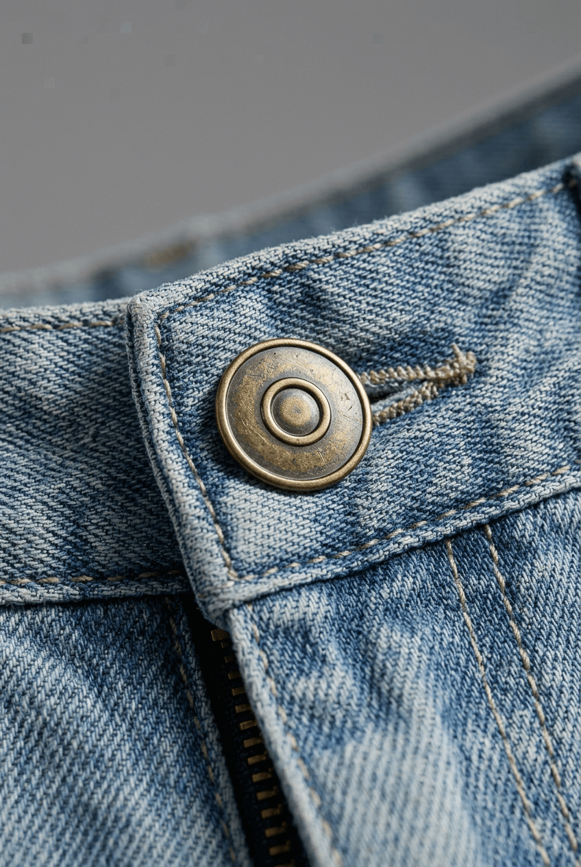 Heren Straight Leg Jeans | Zakken met Stiksels