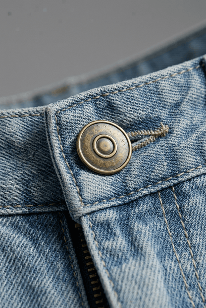 Heren Straight Leg Jeans | Zakken met Stiksels