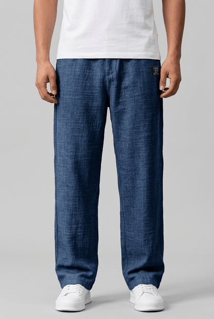 Heren Zomerbroek | Wijde Pijpen & Elastische Tailleband