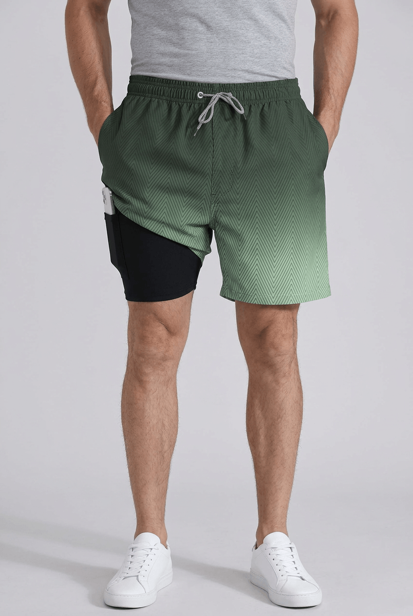 Zwembroek Heren | Sneldrogend, Trekkoord & Ingebouwde Short