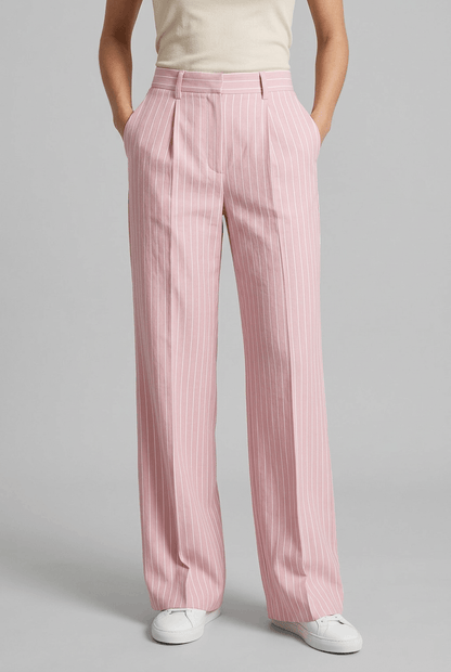 Dames Pantalon | Wijde Pijp & Hoge Taille