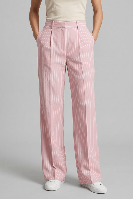 Dames Pantalon | Wijde Pijp & Hoge Taille