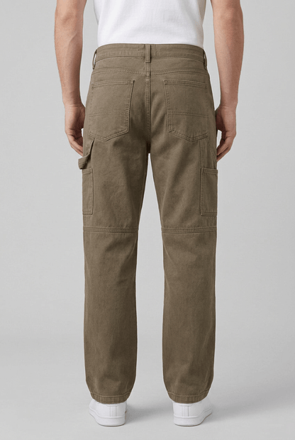 Heren Wijde Jeans | Elastische Taille & Paneelnaden