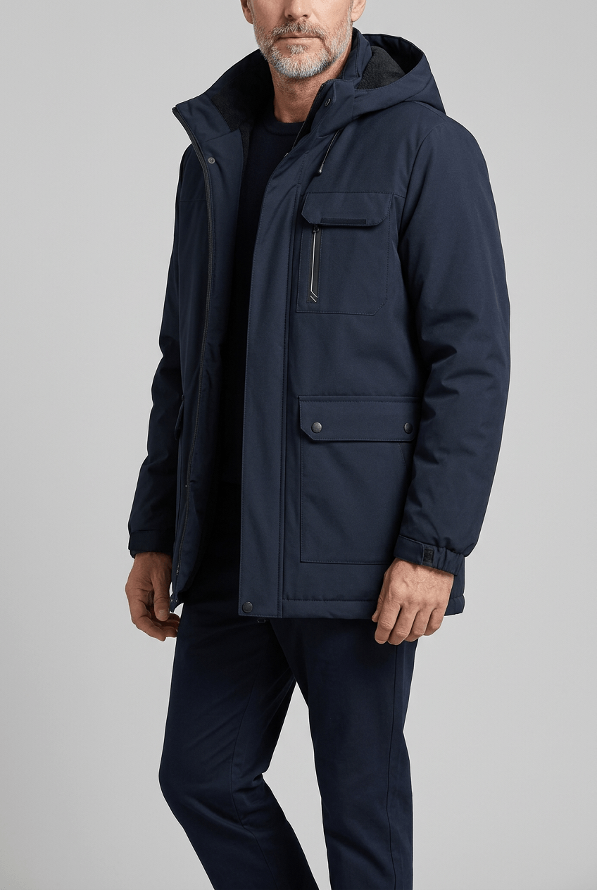Winterjas Heren met Capuchon | Parka & Stormflap