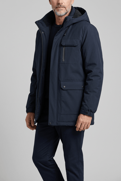 Winterjas Heren met Capuchon | Parka & Stormflap