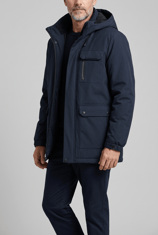 Winterjas Heren met Capuchon | Parka & Stormflap