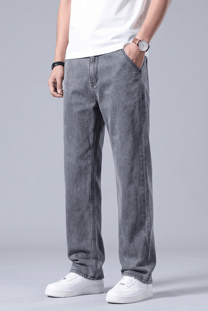 Heren Straight Leg Jeans | Wash Lived-In Look